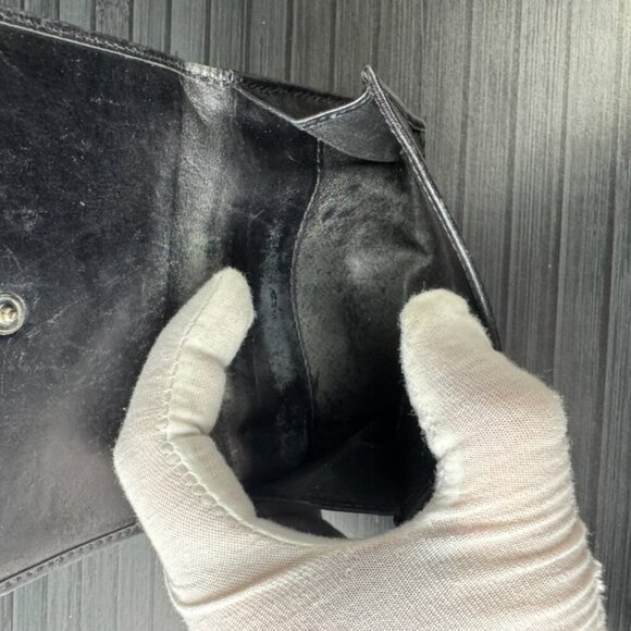 Vintage Gucci GG Bifold Wallet Canvas Leather Black Authentic|Used - Picture 6 of 6